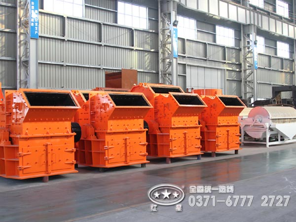 细碎机厂家车间一角