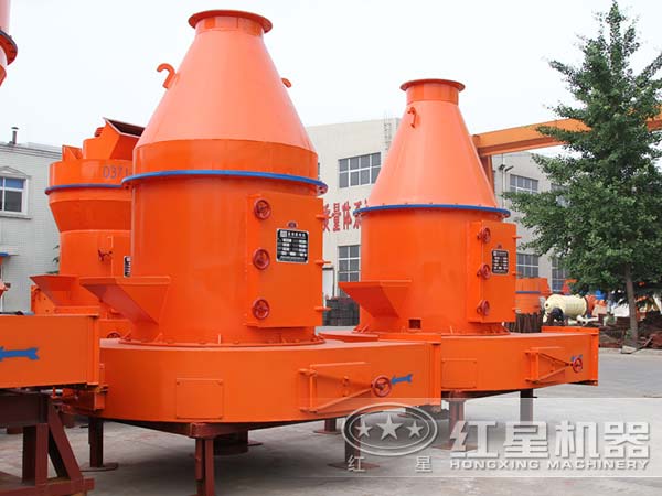 不同角度下的高岭土微粉磨