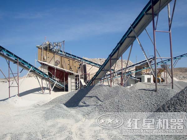 长石破碎生产线客户现场图一