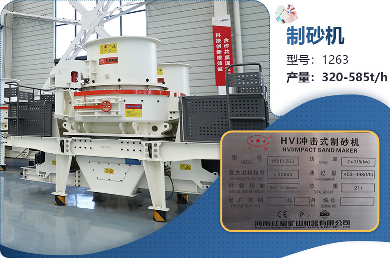 1263制砂机时产多少吨？价格多少？