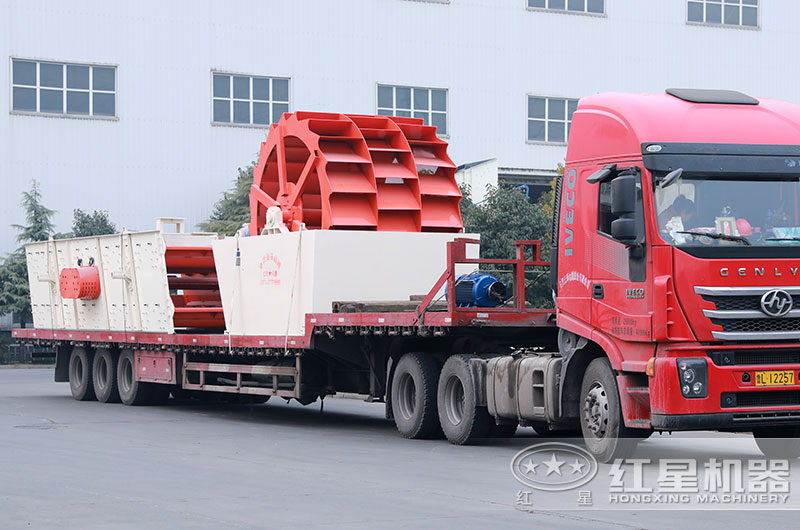 一天能洗3000吨的洗砂机正常发货