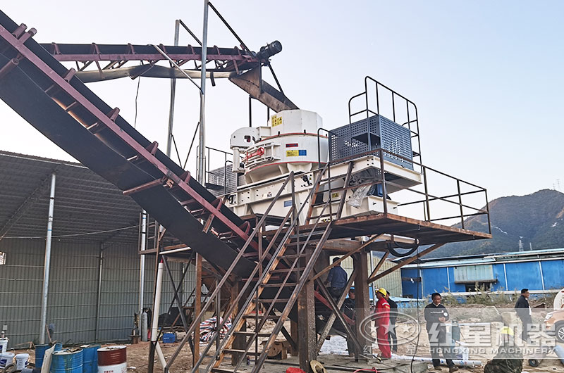 广东客户vsi新型制砂机工作现场