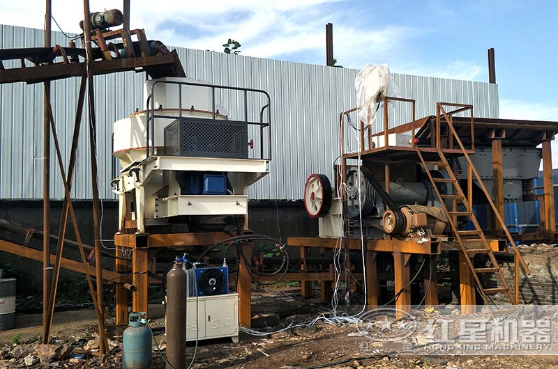 时产50吨石灰石机制砂生产线工艺流程及视频