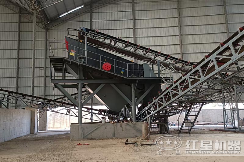 浙江客户振动筛现场