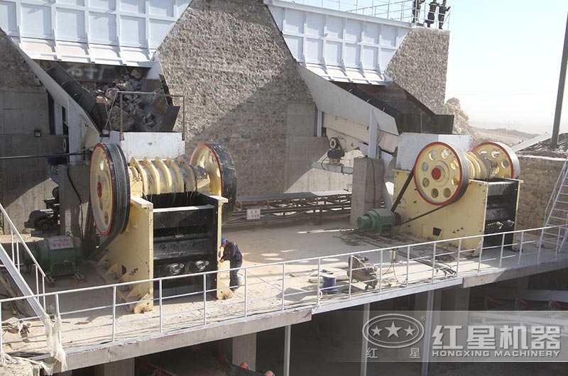 河北客户大型破碎现场