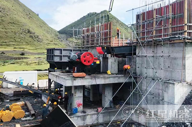 山西客户煤矸石加工现场图片