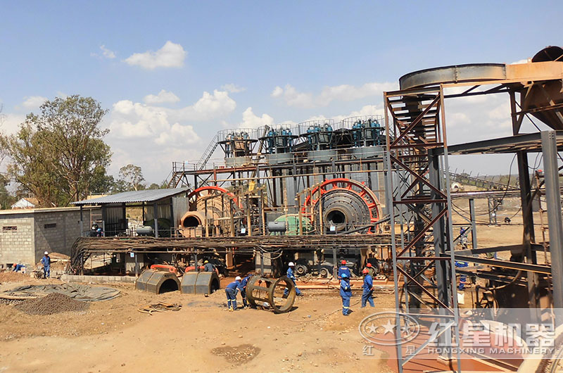 棒磨机工作现场实拍图