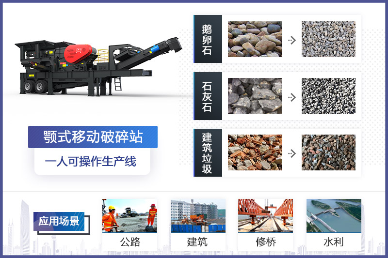 颚式移动破碎站应用