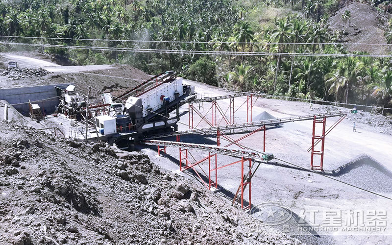 移动花岗岩破碎生产线