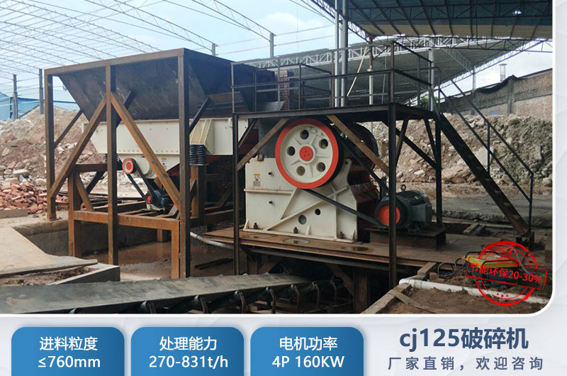 cj125破碎机是多大？参数及价格