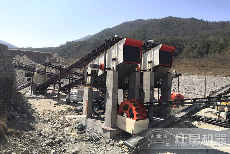 水洗砂现场配置双轮斗洗砂机 水洗砂现场配置双轮斗洗砂机