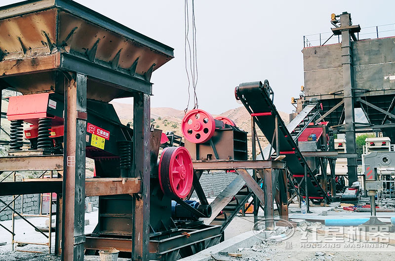 广东客户石料破碎生产线图片