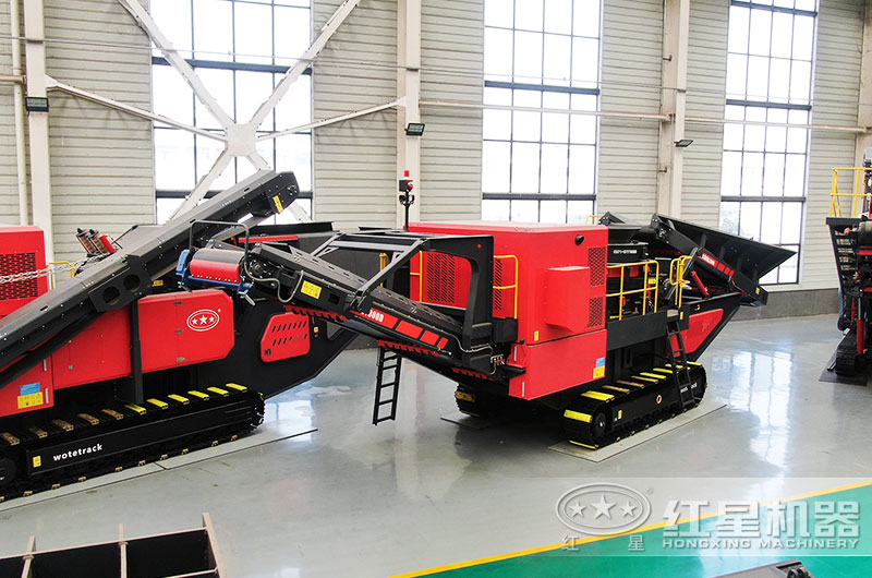 履带式移动破碎站图片