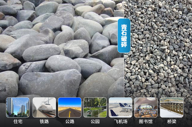 青石破碎后及应用领域