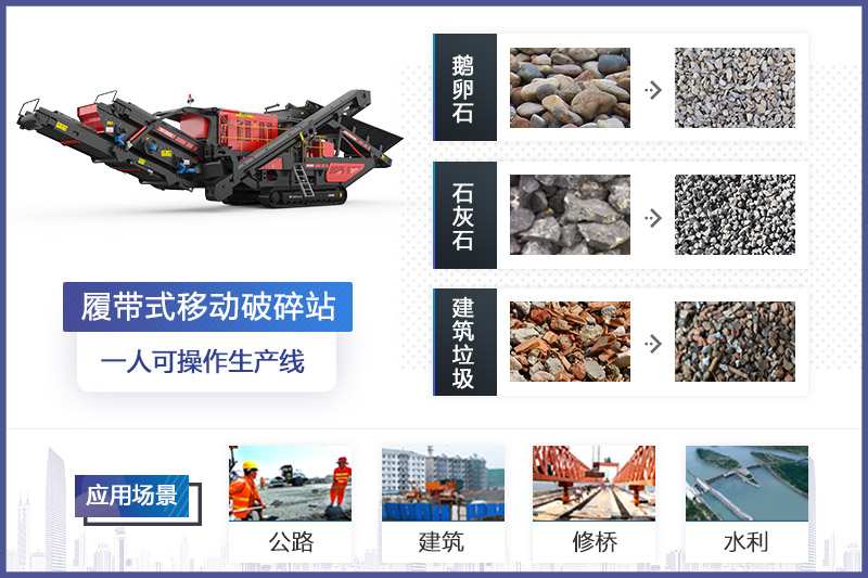 履带式移动破碎机应用领域