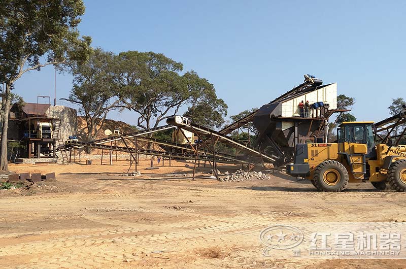 高料石子生产现场图片