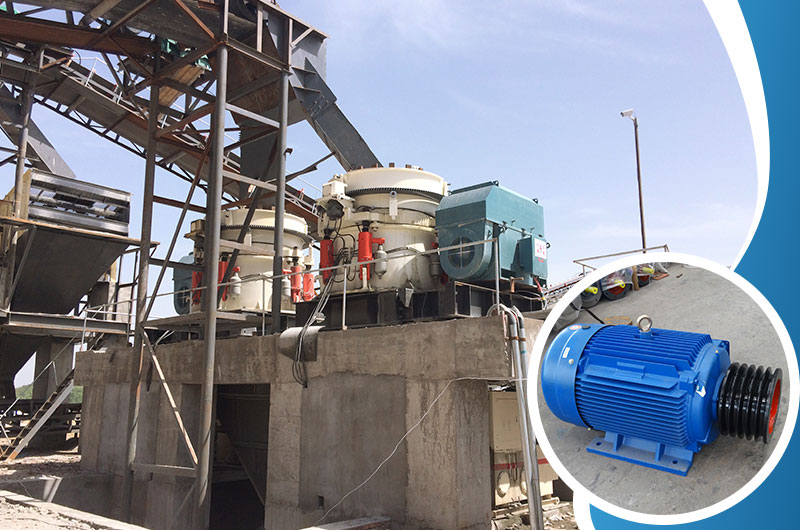 圆锥破碎机工作现场图