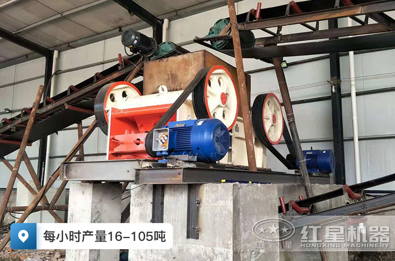 大型细颚破碎机产量