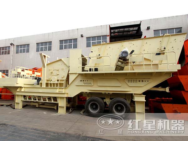 时产100-150吨的移动石子破碎机多少钱
