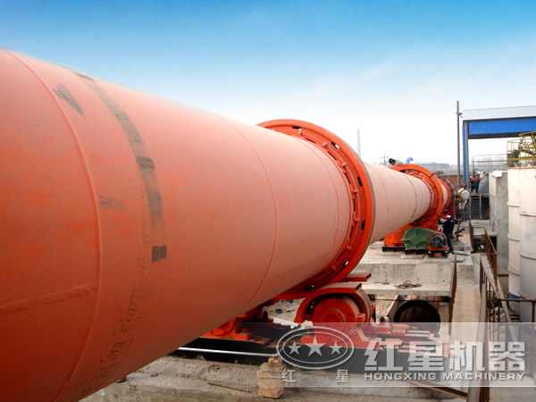 石油焦回转窑安装现场