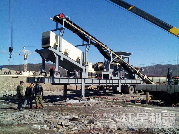 一体化建筑垃圾破碎站应用