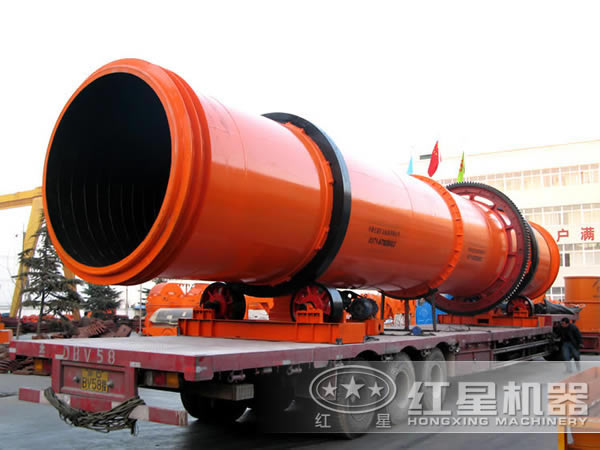 煤矿烘干机装车发货现场