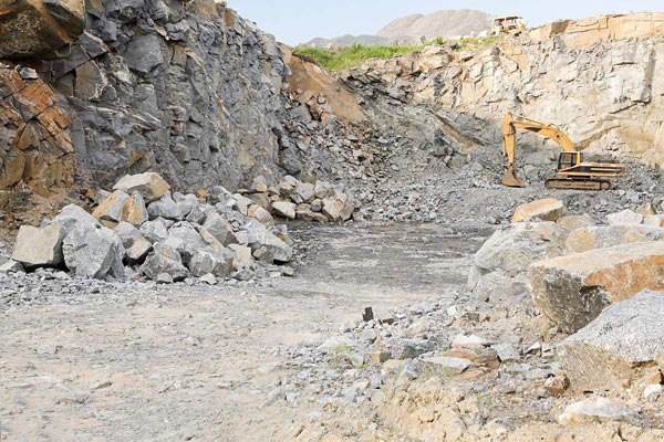 采石场作业现场