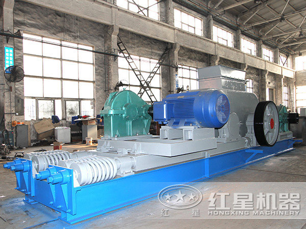 高炉矿渣对辊式破碎机生产车间