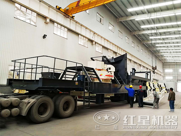 青石、鹅卵石等物料制砂处理推荐使用车载流动制砂机