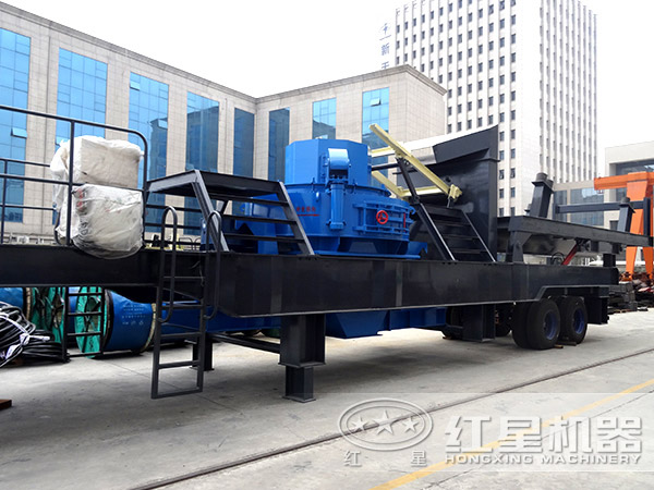 冲击破移动粉碎石头机