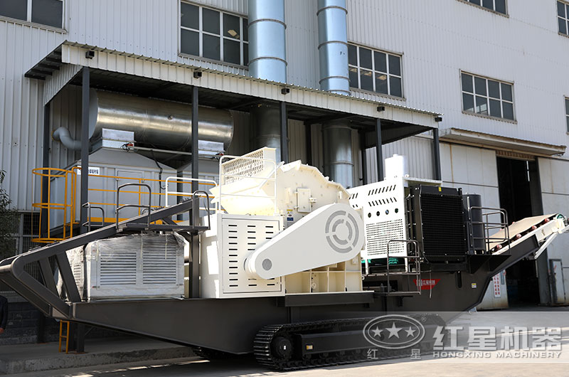 适合夜间作业的移动细碎机，破碎比大