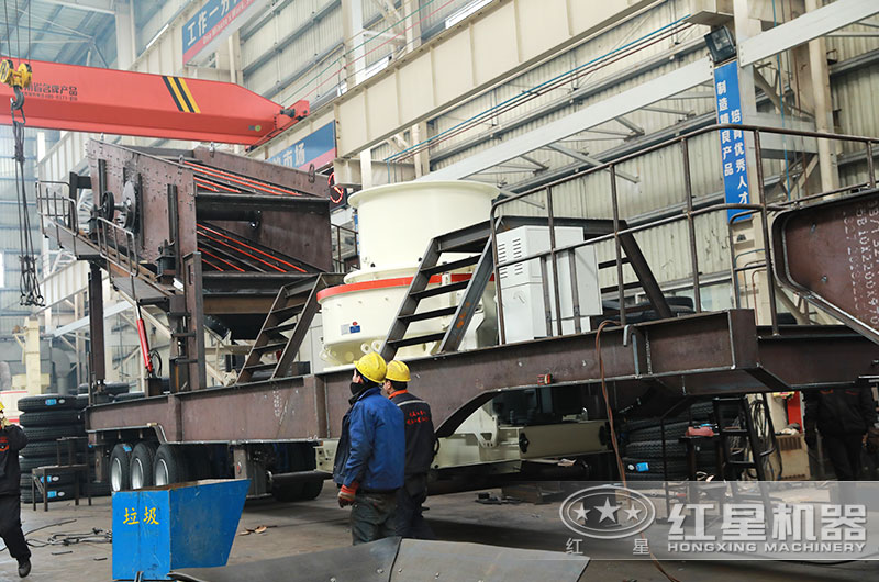 移动制砂机生产车间