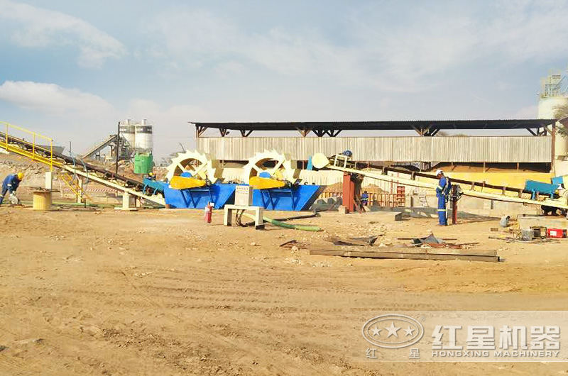 洗沙机作业现场