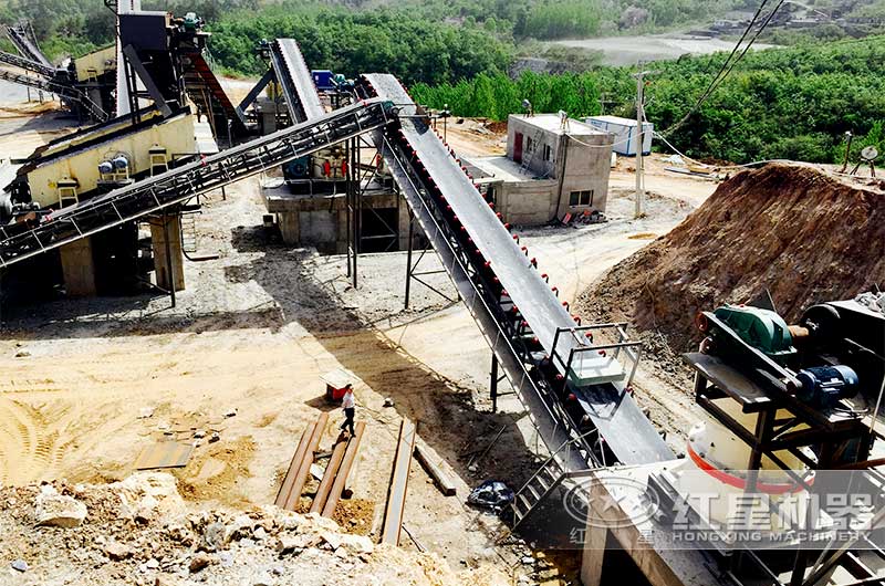 南阳时产800吨玄武岩破碎生产线二