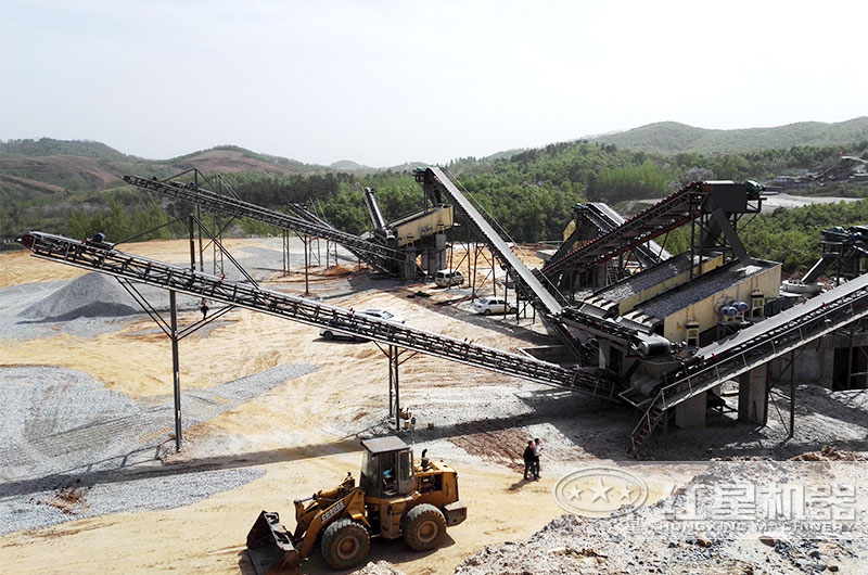 南阳时产800吨玄武岩破碎生产线三