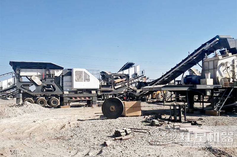 阿曼时产300t建筑垃圾移动破碎站一