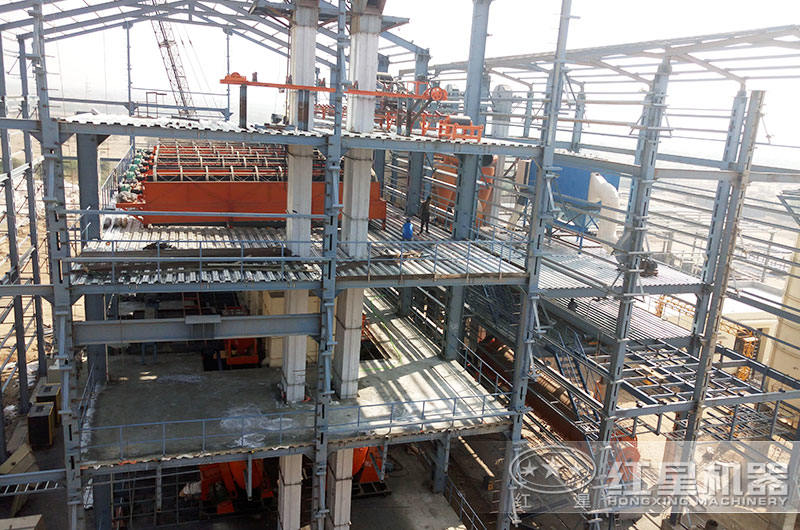 双螺旋洗砂机工作现场