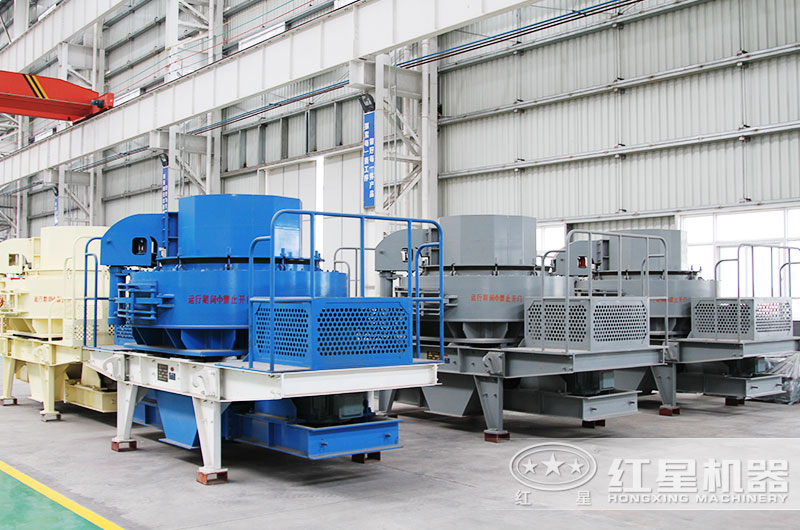 河石制砂机厂家车间一角