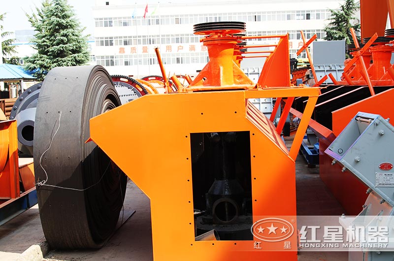 不同角度下的洗煤浮选机