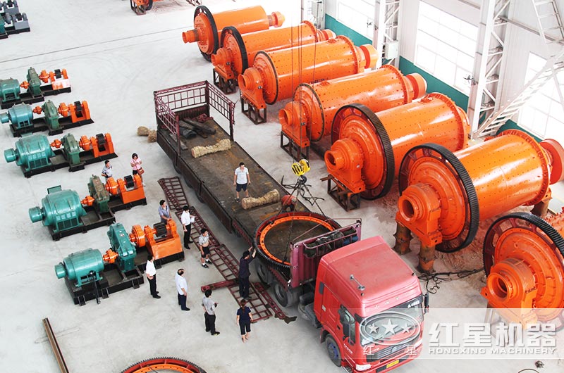 红星棒磨制砂机车间