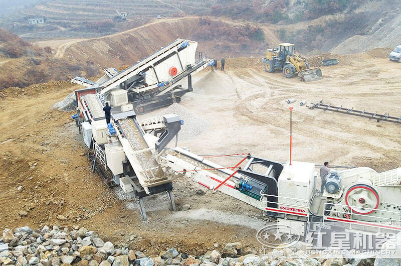 移动履带一体式石子破碎机类别、价格及现场图片