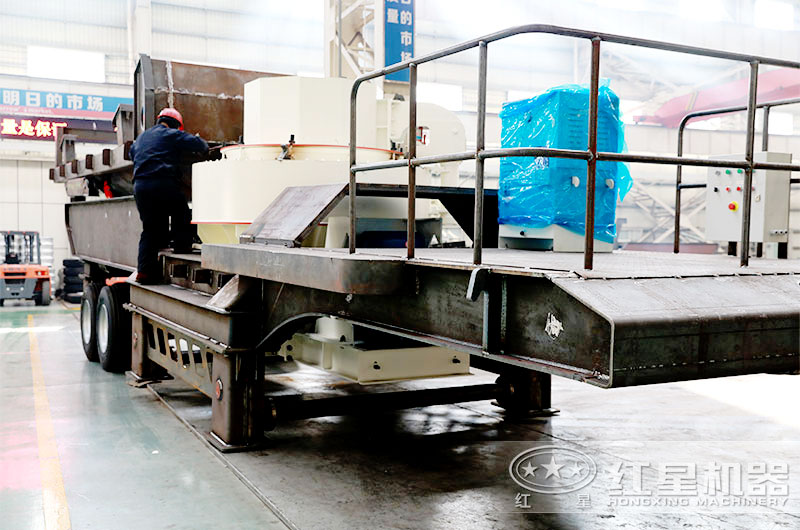 移动制砂机生产车间