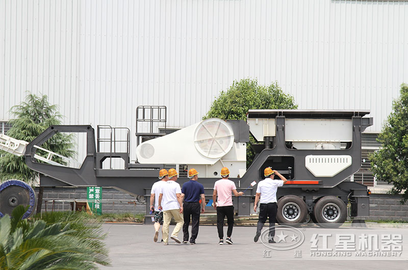时产40-80吨移动破碎机配置、价格及生产视频