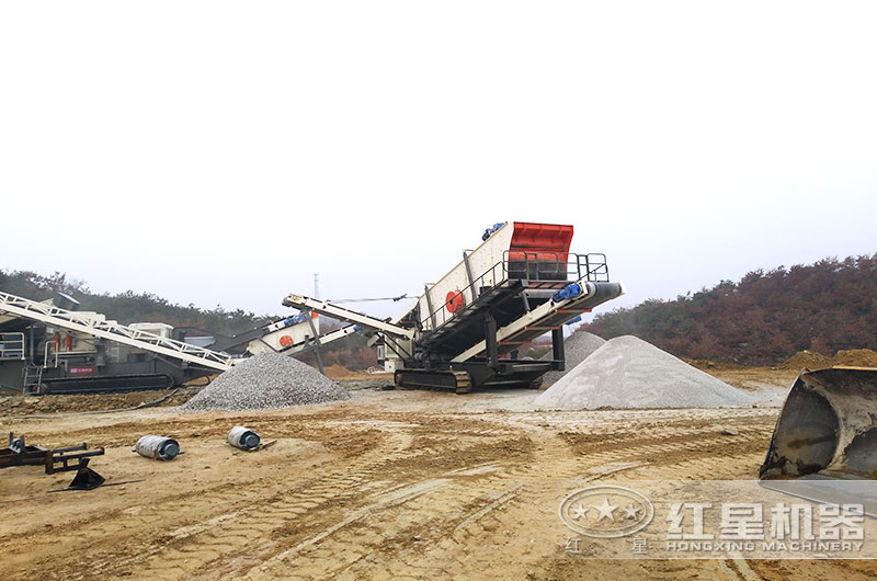 移动破石子机，目前国内比较先进的破碎石子机器