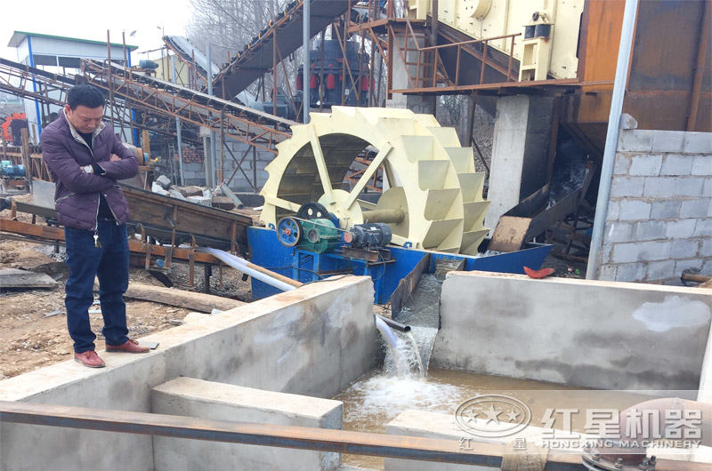 洗沙污水处理现场