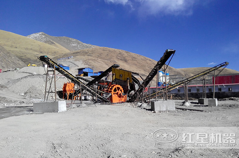 清洗麻古石沙子用什么机器好？时产多少？