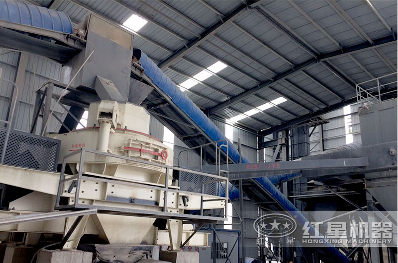 安徽客户HVI制砂机工作现场