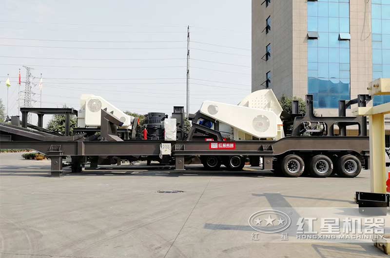 流动式轮胎建筑垃圾破碎机