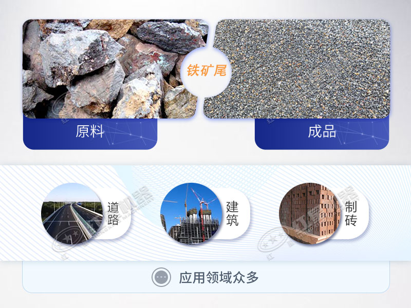 铁矿尾砂子应用范围广泛