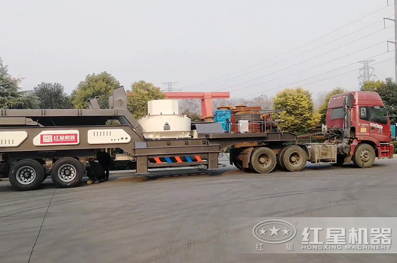 红星移动制沙机启程发往江苏地区